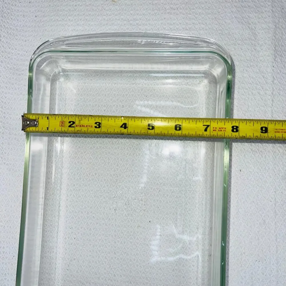 Vtg PYREX #233-S Clear Fluted Glass 13x9x2 3Qt Casserole/Baking Dish Lasagna Pan
